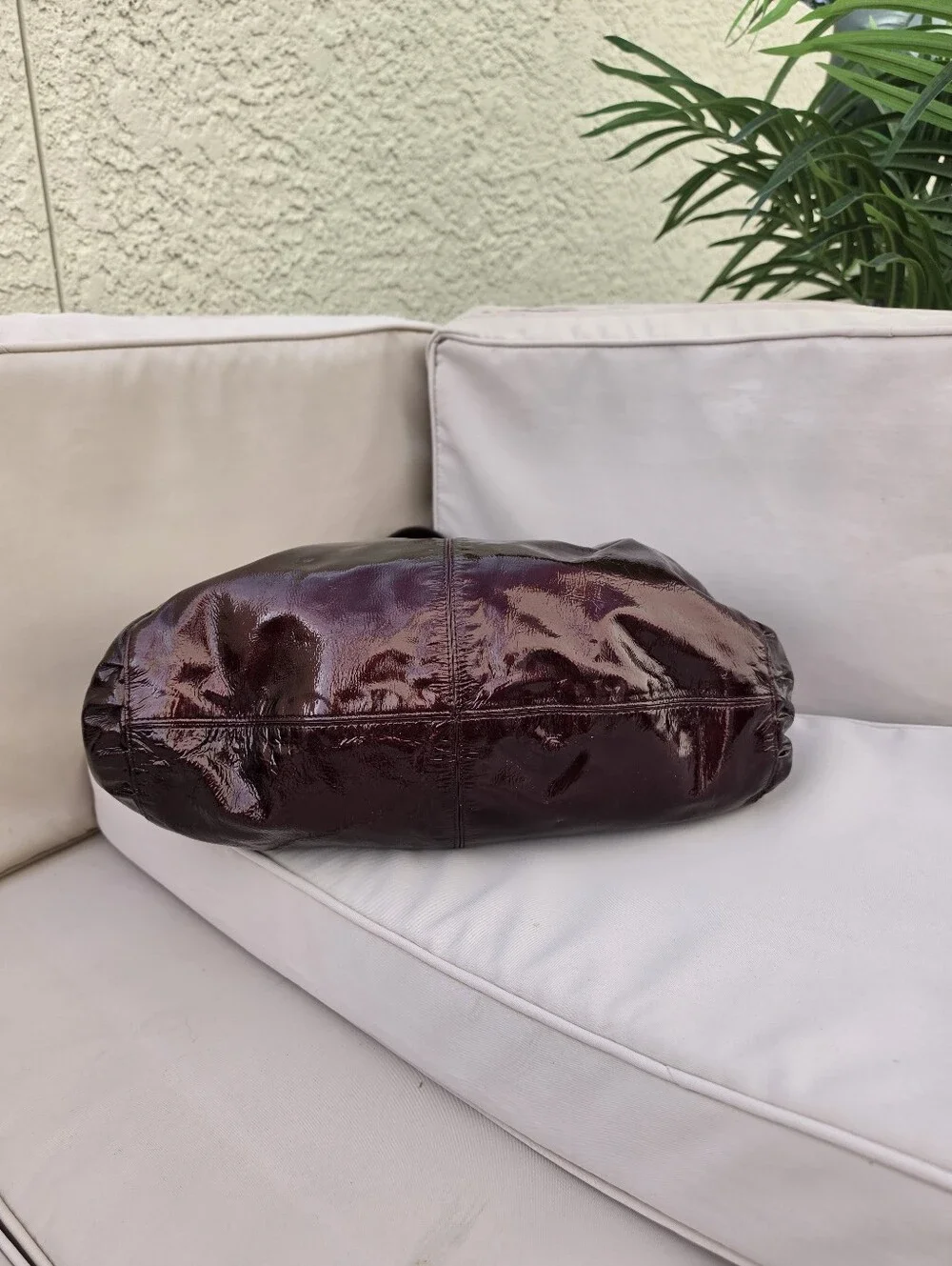 Kooba Patent Leather Elisha Bow Hobo Bag